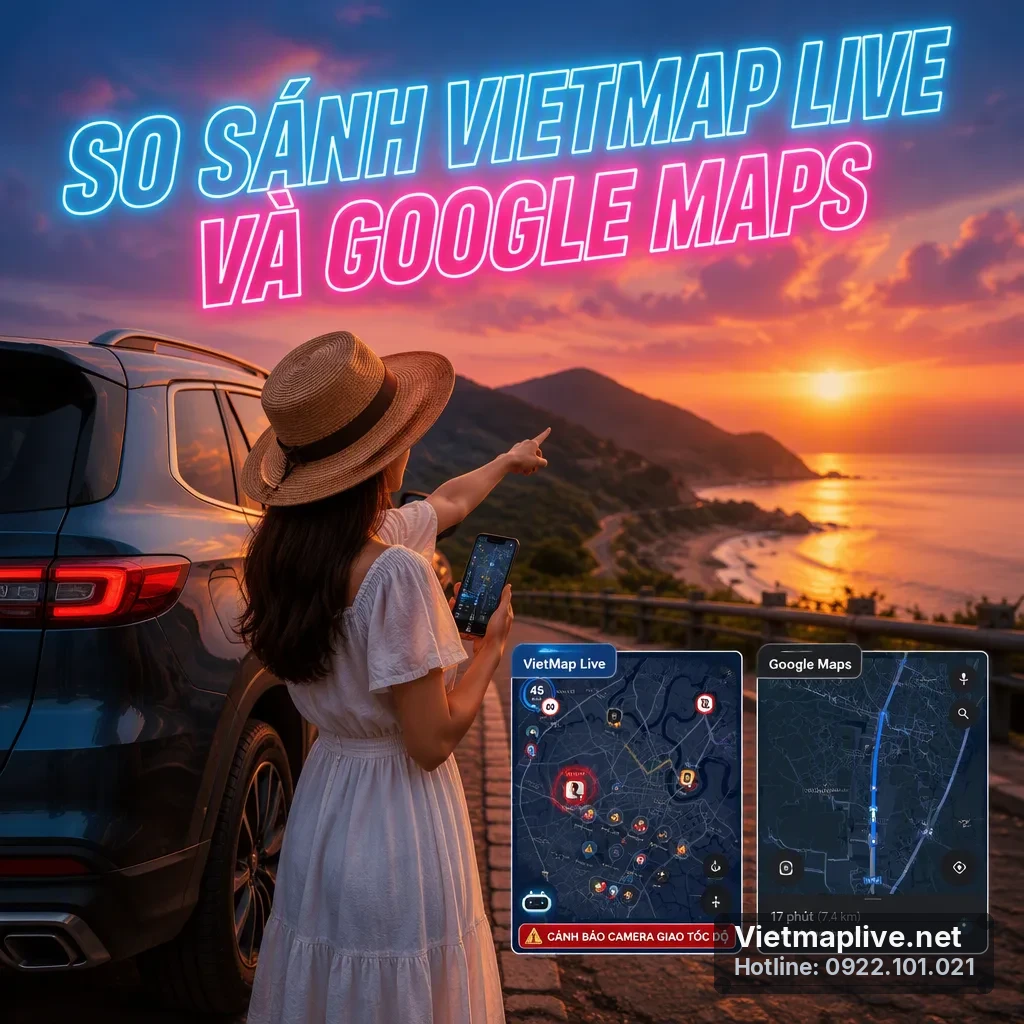 So sánh tính năng VietMap Live và Google Maps