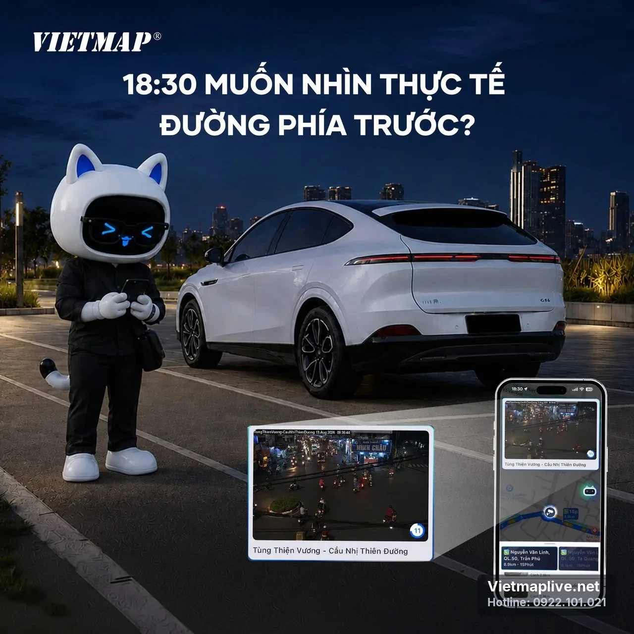 Hình ảnh camera giao thông trong ứng dụng VietMap Live