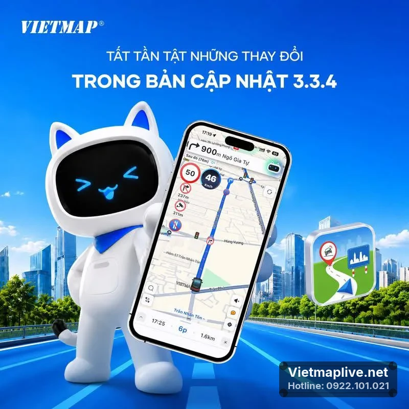 Tất Cả Những Nâng Cấp Mới Nhất Trên VietMap Live 3.3.4
