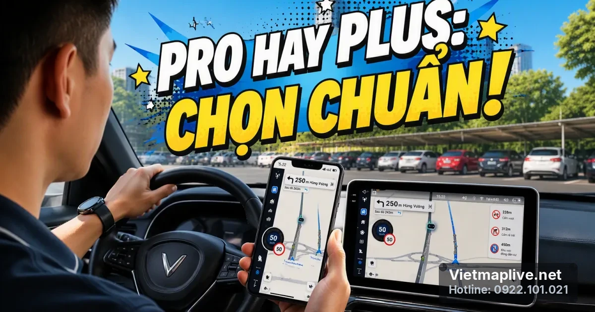 NÊN CHỌN VIETMAP LIVE PRO HAY PLUS? HƯỚNG DẪN CHỌN CHUẨN NHẤT!